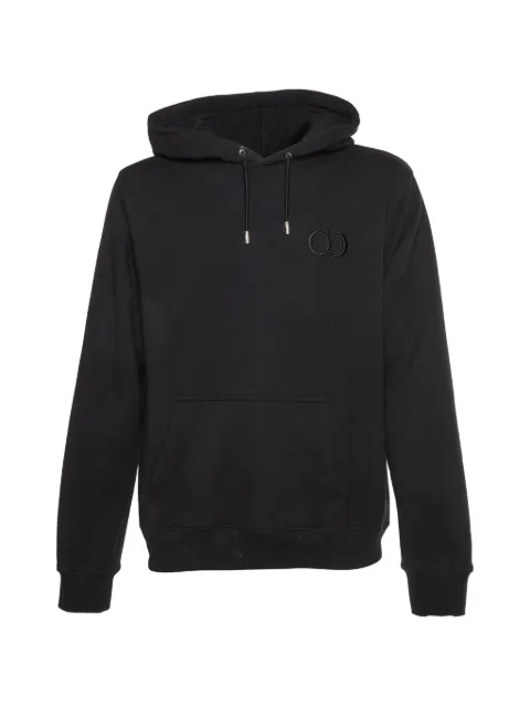 Christian Dior Pre-Owned logo-embroidered hoodie