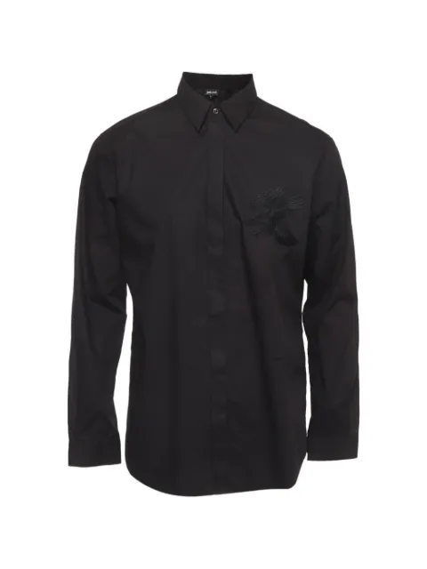 Just Cavalli Vintage embroidered long-sleeve shirt