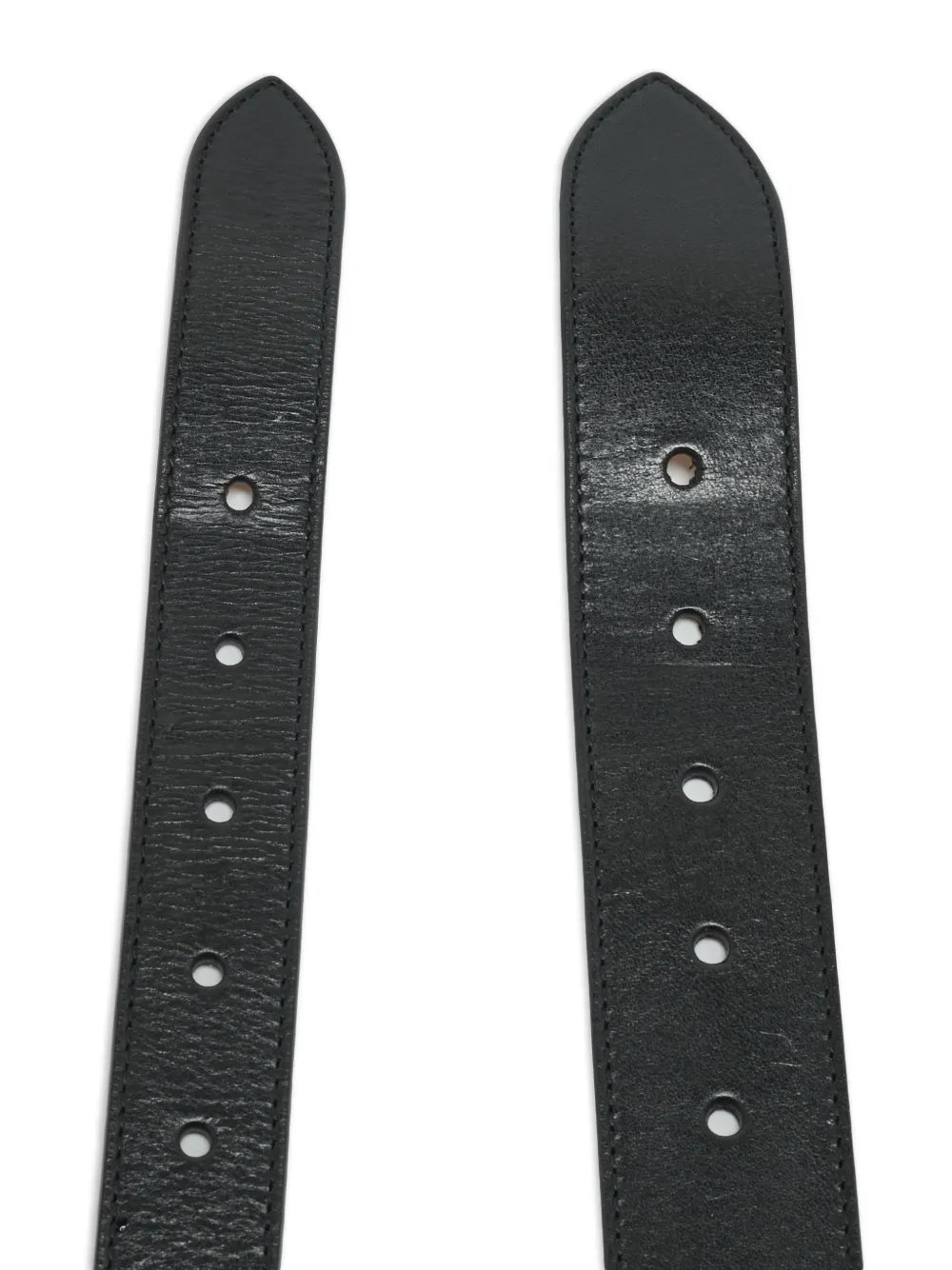 Alexander McQueen Pre-Owned double leather belt - Nero