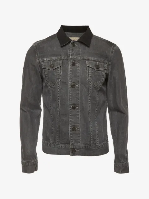 AllSaints corduroy-collar denim jacket