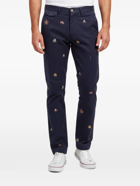 Polo Ralph Lauren Vintage embroidered slim-fit trousers