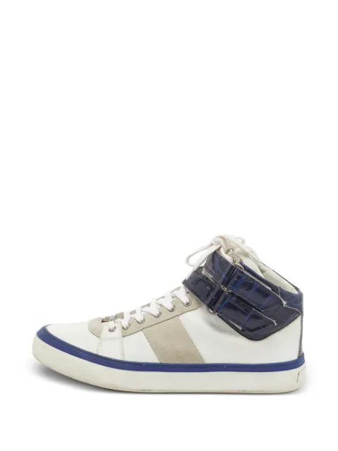 Jimmy Choo Pre-Owned Belgravia croc-embossed sneakers