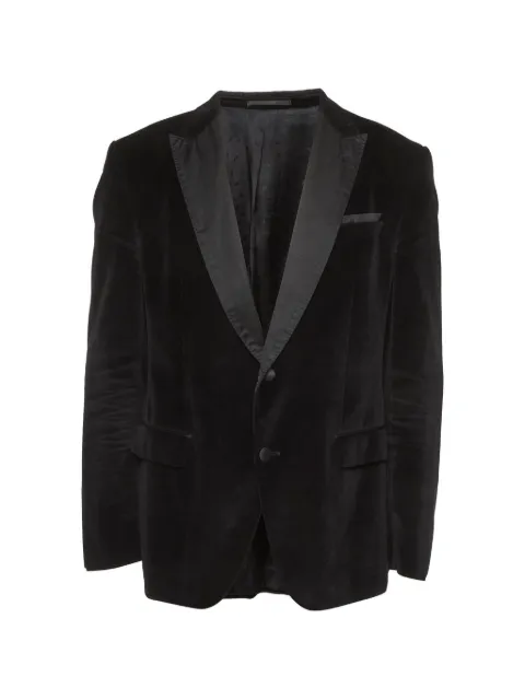 BOSS GREEN HUGO BOSS velvet single-breasted blazer