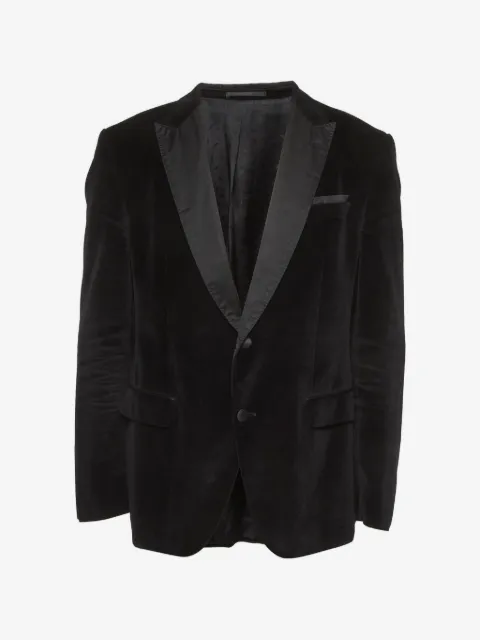 BOSS GREEN HUGO BOSS velvet single-breasted blazer
