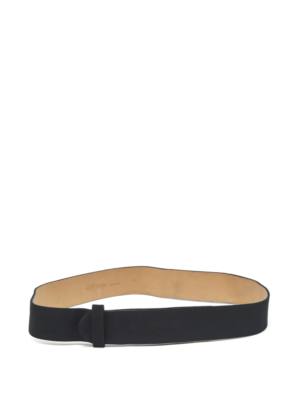 Alexander McQueen Pre-Owned leather belt - Nero