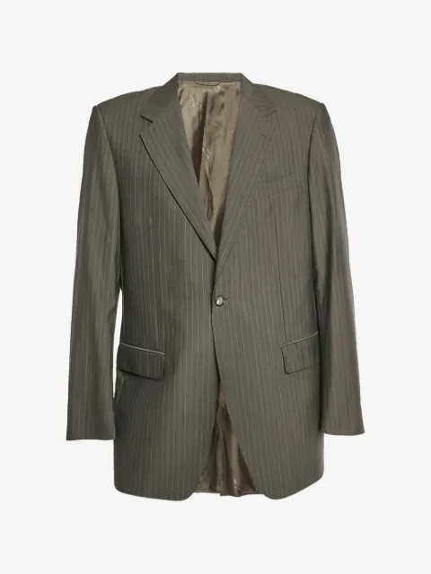 Balmain Pre-Owned stripe-pattern single-breasted blazer