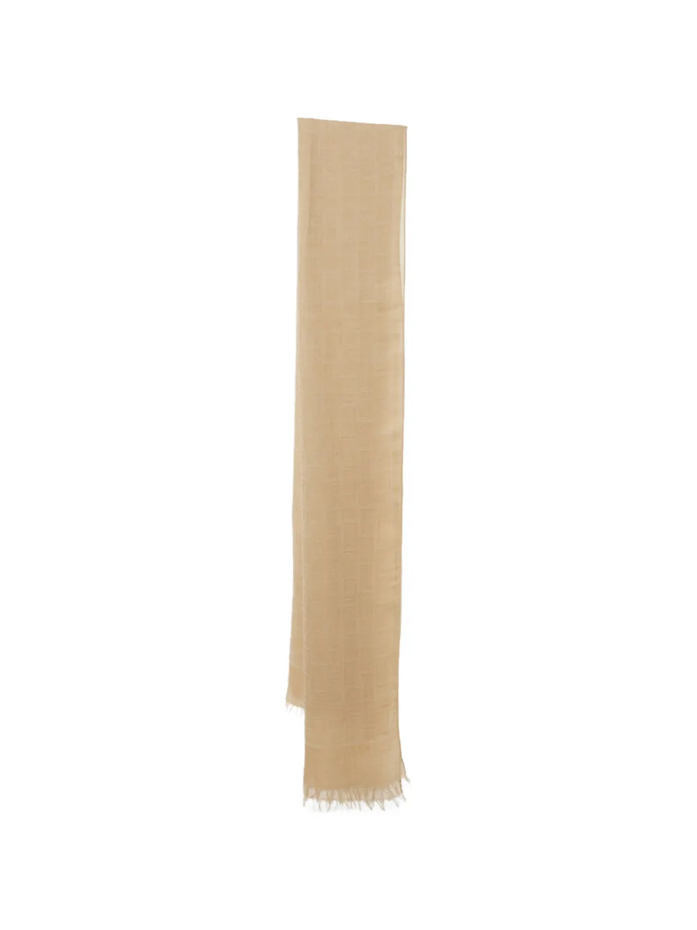 Ferragamo Pre-Owned frayed-edges scarf - Toni neutri