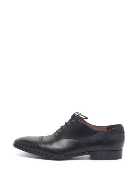 Ferragamo Pre-Owned brogue-detail lace-up Oxford shoes
