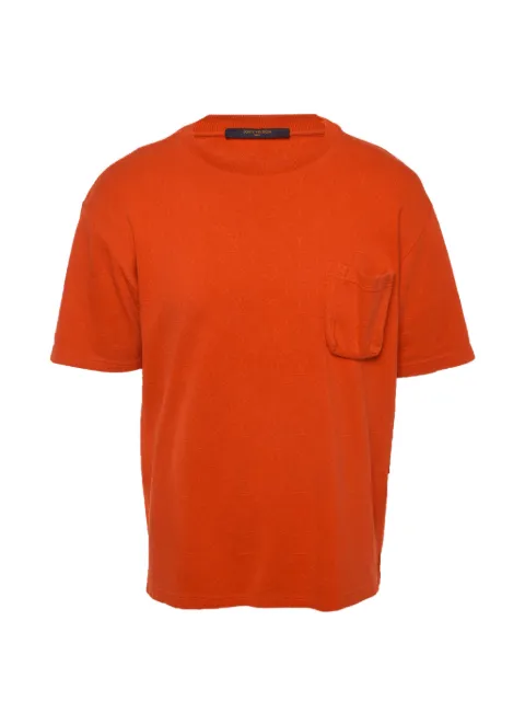 Louis Vuitton Pre-Owned Monogram-pattern piqué-texture T-shirt