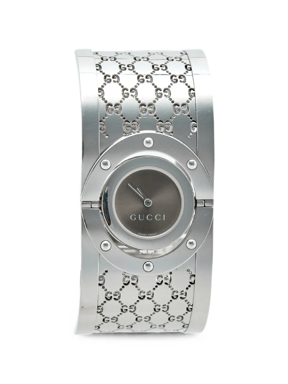 Pre-owned Gucci Twirl 30mm Watch In Gray