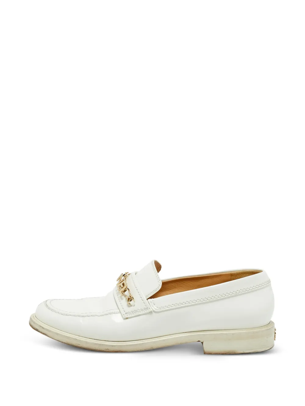CHANEL Pre-Owned CC chain-link loafers - Bianco