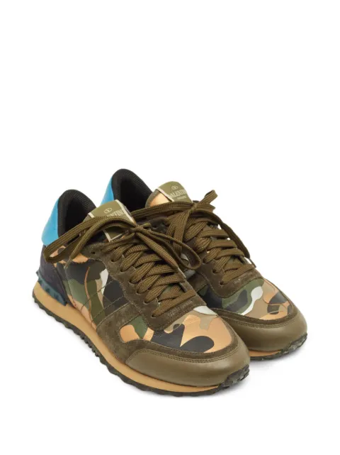 Valentino Garavani Pre-Owned Rockrunner camouflage-print sneakers