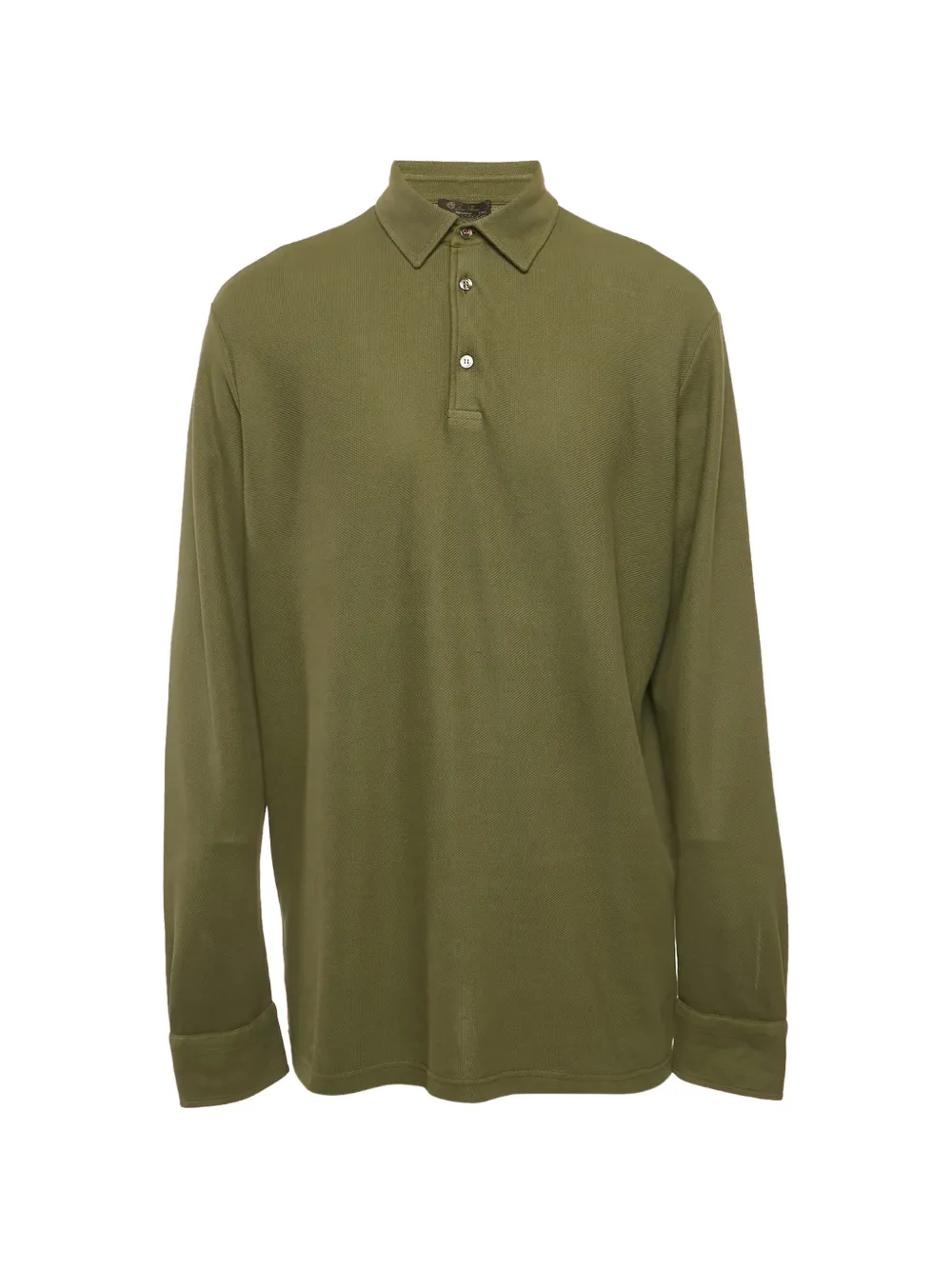 Loro Piana Pre-Owned long-sleeve pique polo shirt - Verde