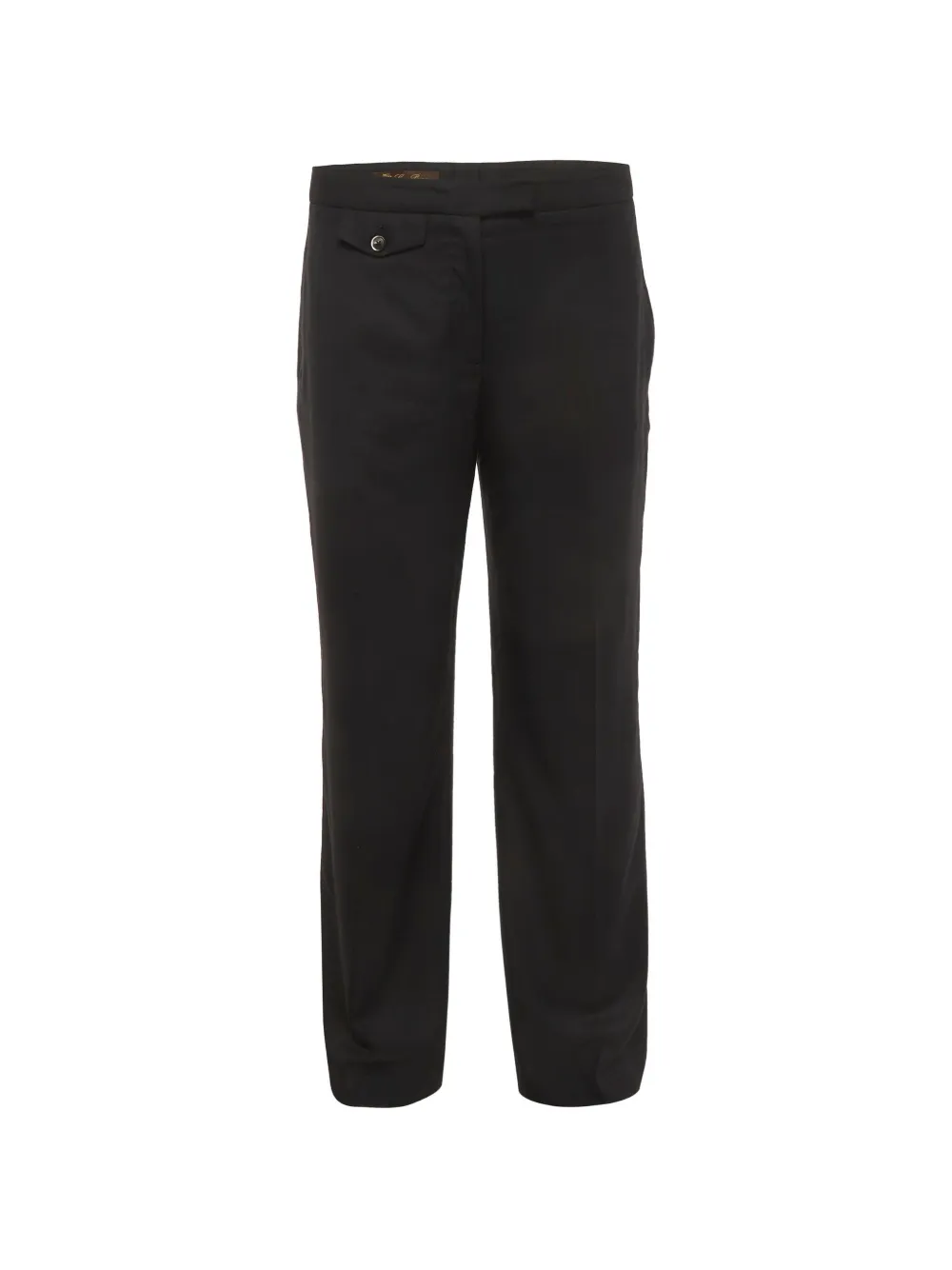Loro Piana Pre-Owned gabardine straight-leg trousers - Nero