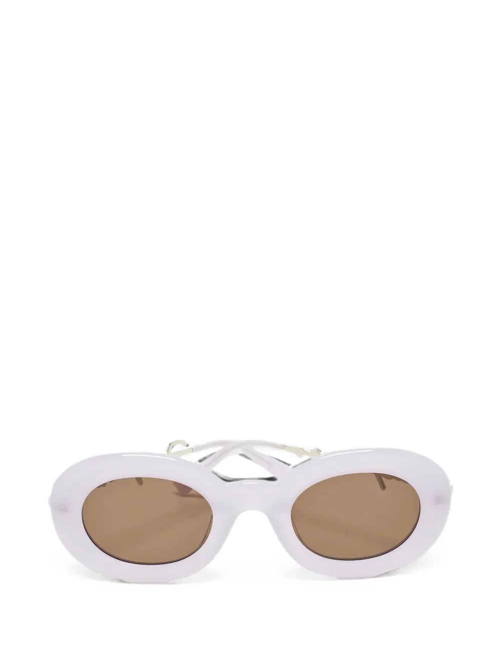 Jacquemus Pre-Owned Occhiali da sole Les Lunettes Pralu ovali - Viola