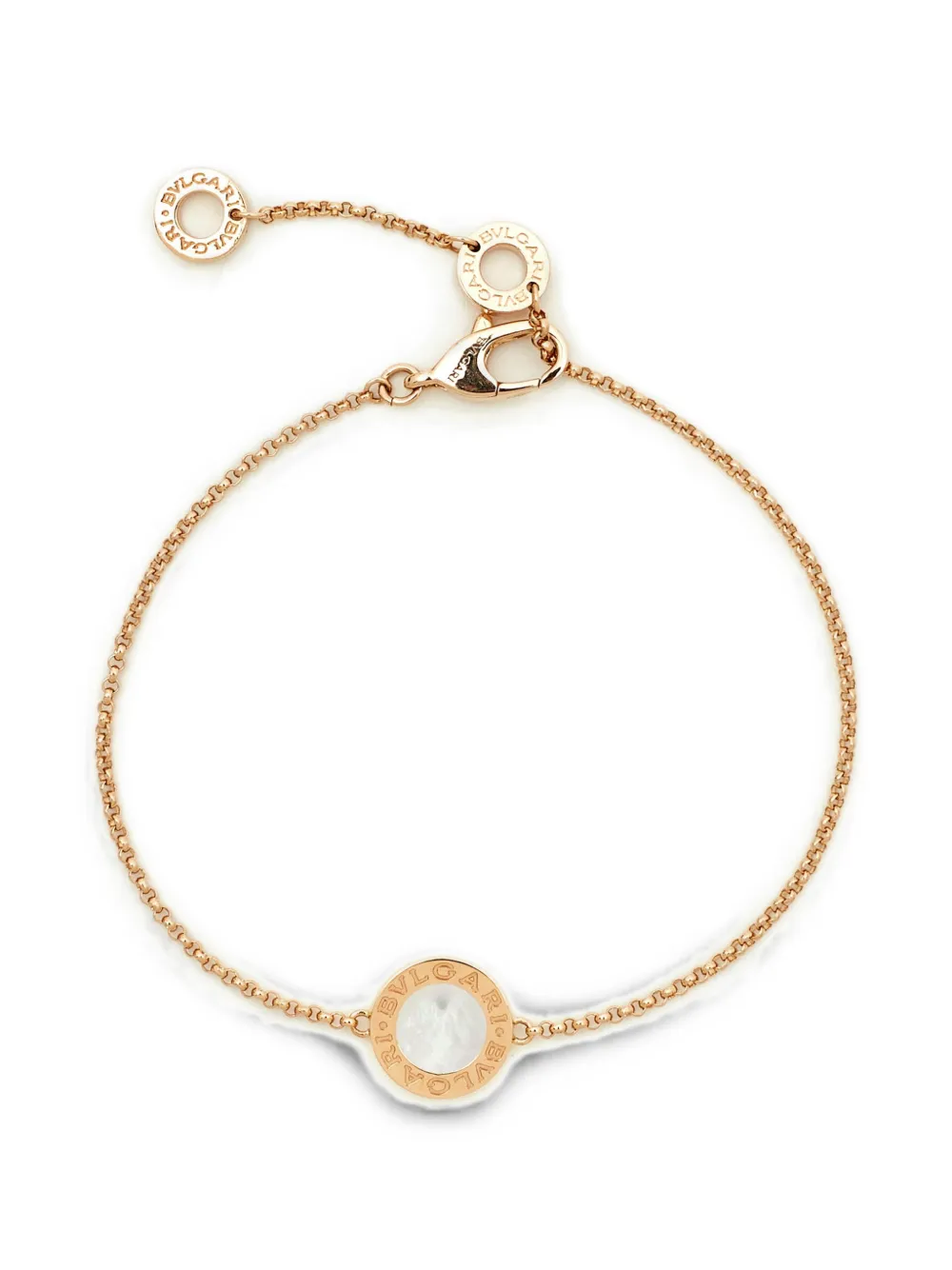 Pre-owned Bvlgari Mother-of-pearl Bracelet In Pink