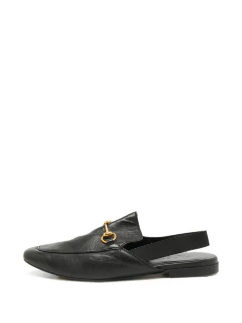 Gucci Pre-Owned Horsebit slingback leather mules