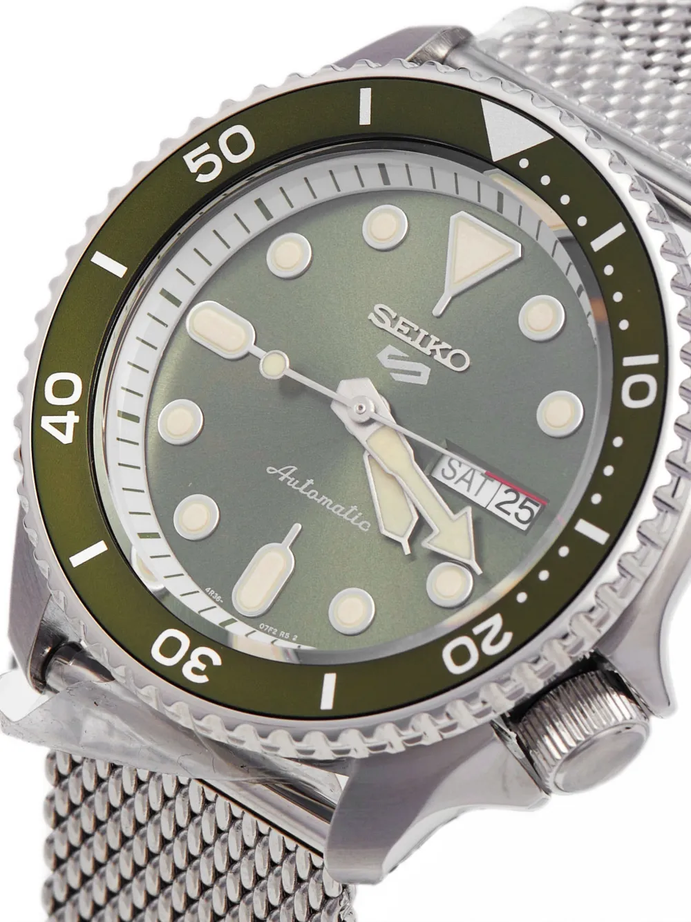 SEIKO PREOWNED 2020s 5 Sport 42mm watch - Verde
