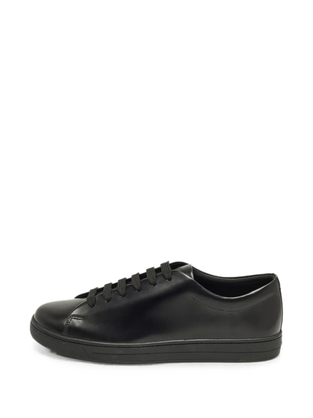 Prada Pre-Owned leather sneakers - Black