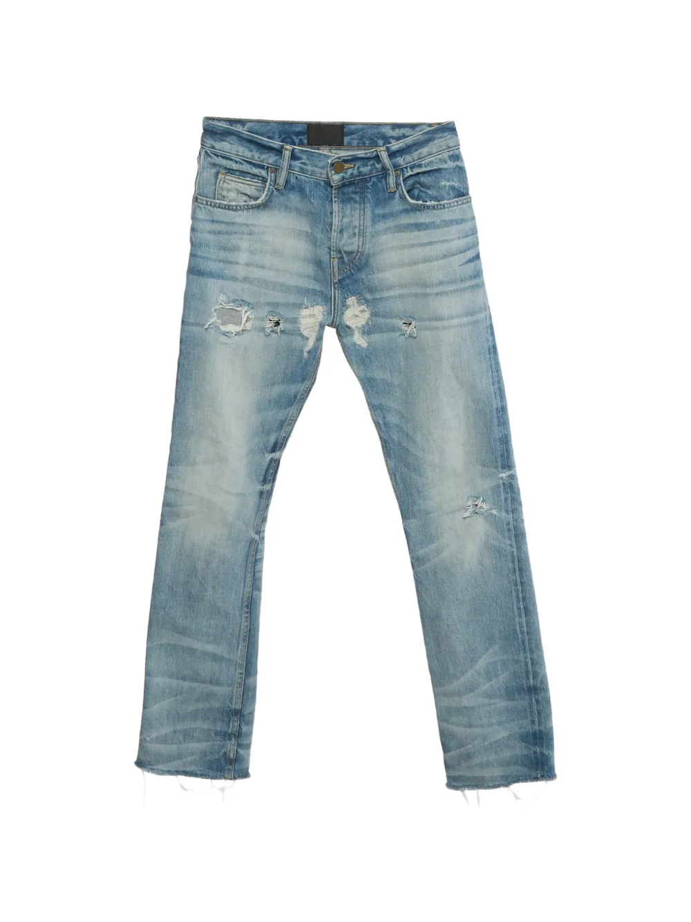 Fear Of God ripped cotton jeans - Blu