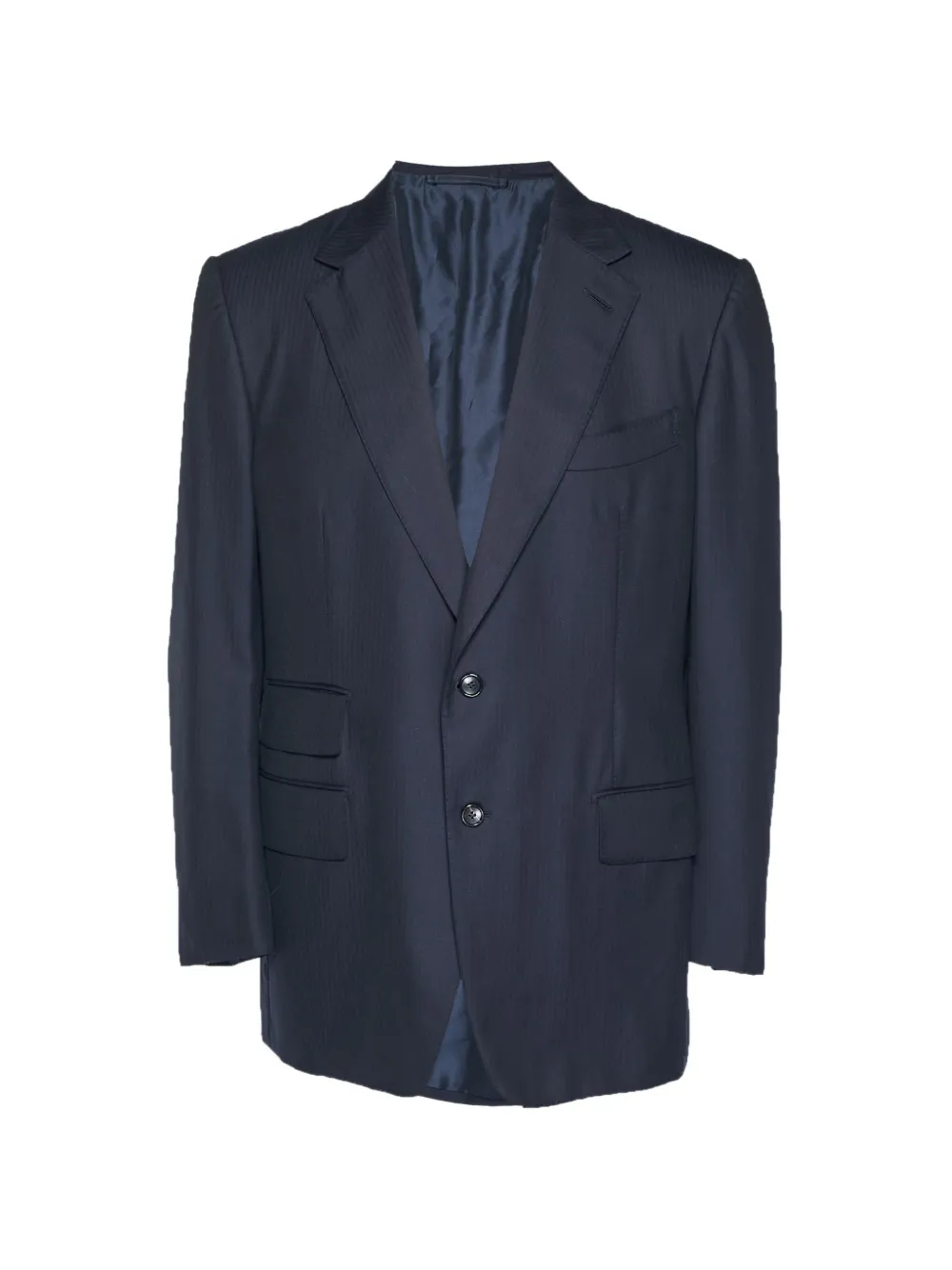 Pre-owned Tom Ford Single-breasted Notched-lapel Blazer In Blue
