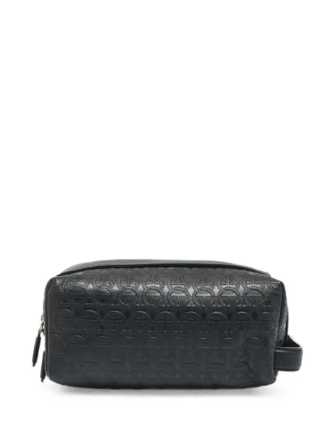 Ferragamo Pre-Owned Gncini-embossed wash bag