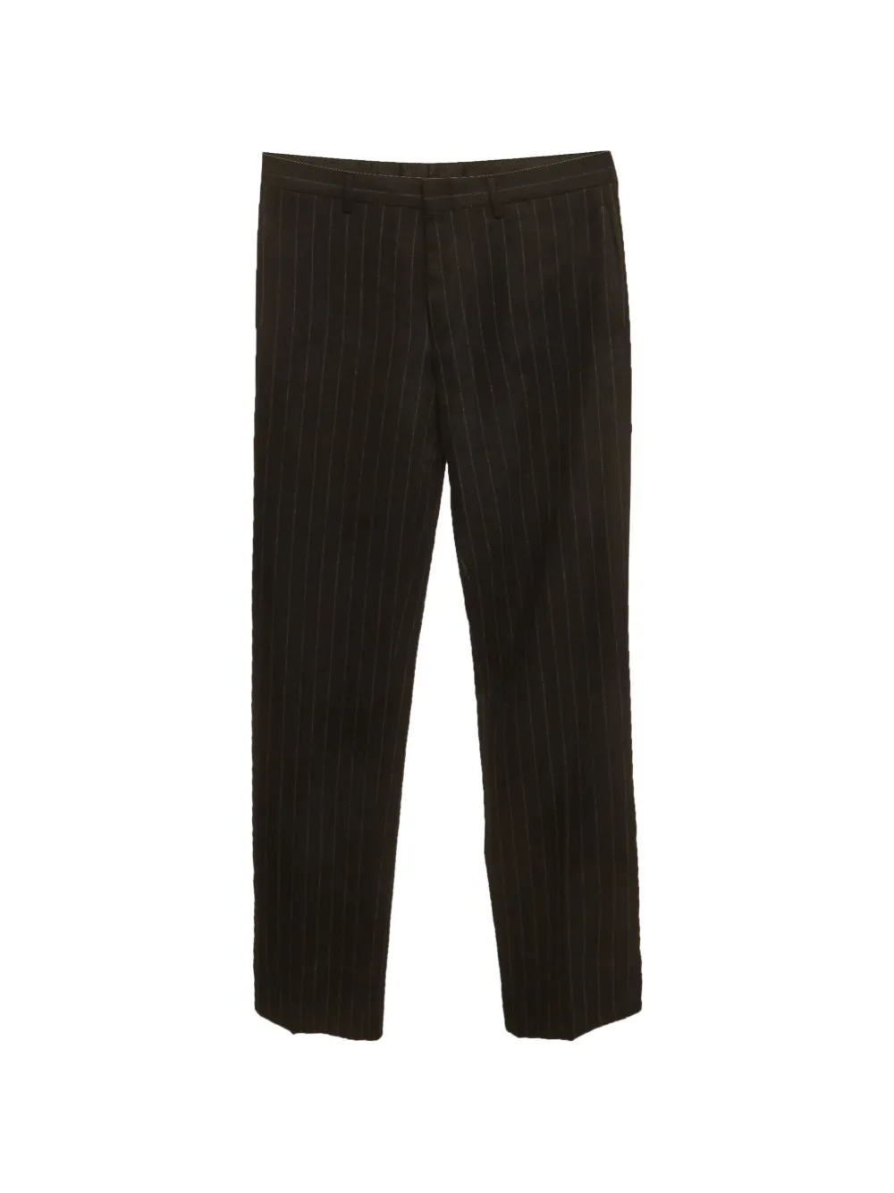 Christian Dior Pre-Owned pinstripe straight-leg trousers - Nero
