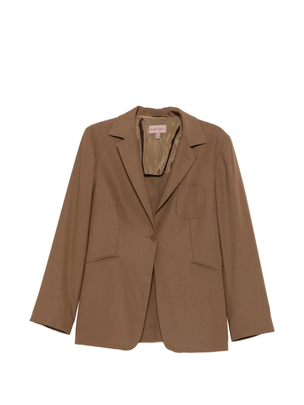Romeo Gigli Pre-Owned 1990s single-breasted blazer - Marrone