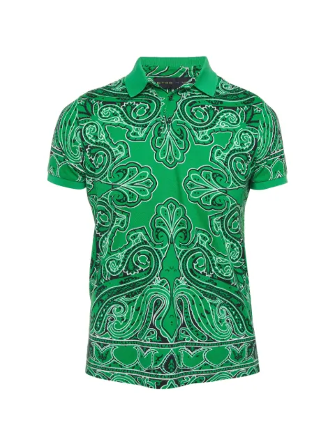 Etro Pre-Owned Paisley print pique polo shirt