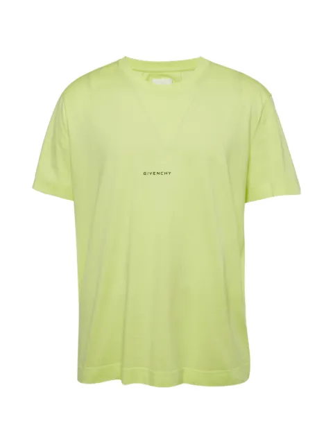 Givenchy Pre-Owned logo-print V-stitch T-shirt