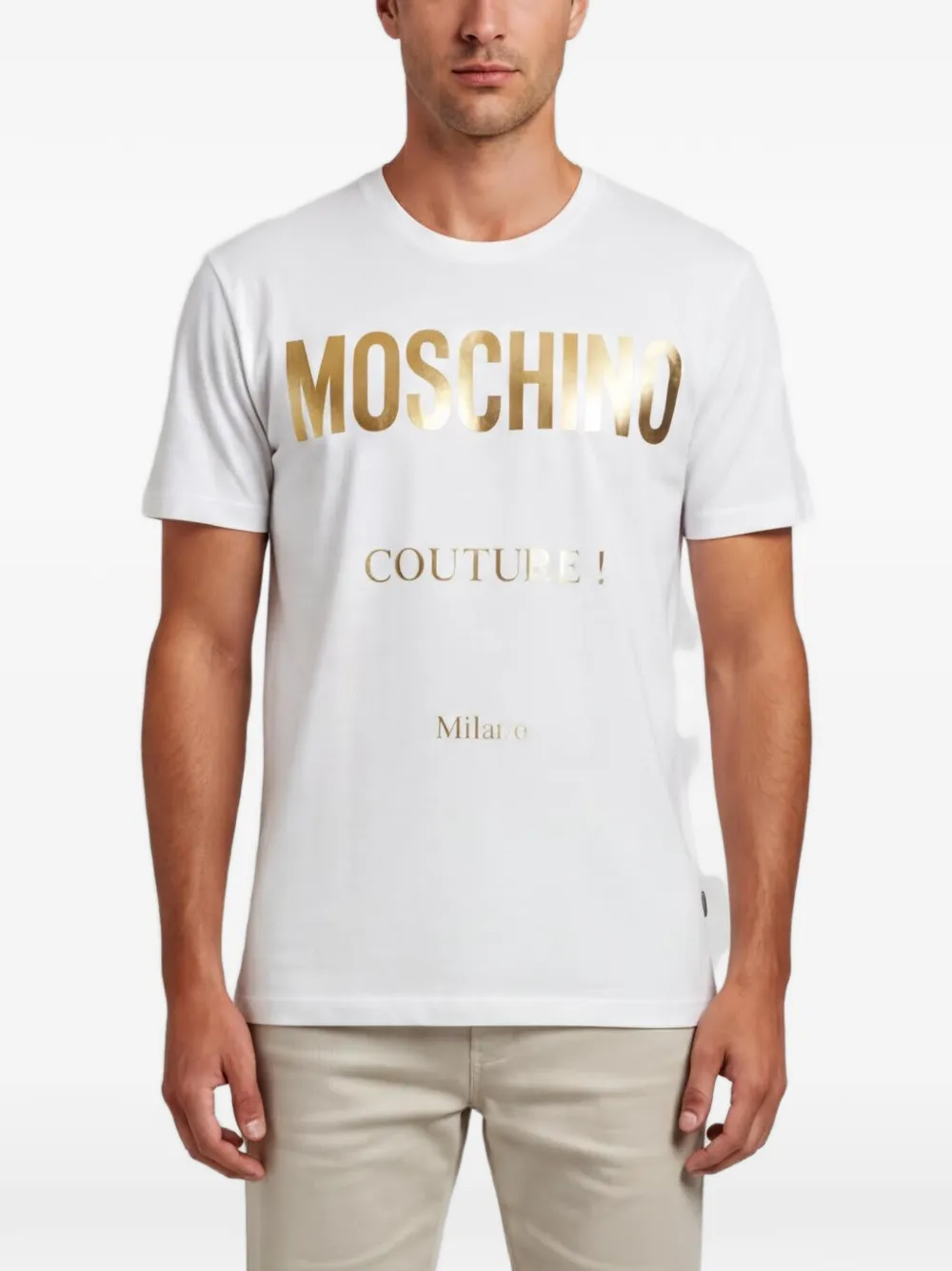 Moschino Pre-Owned Couture logo-print T-shirt - Bianco