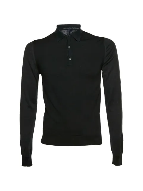 Lanvin Pre-Owned long-sleeve polo shirt