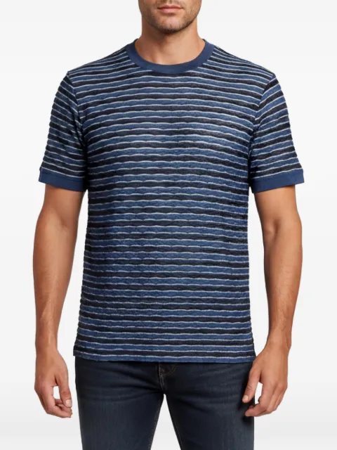Giorgio Armani Pre-Owned striped-pattern T-shirt