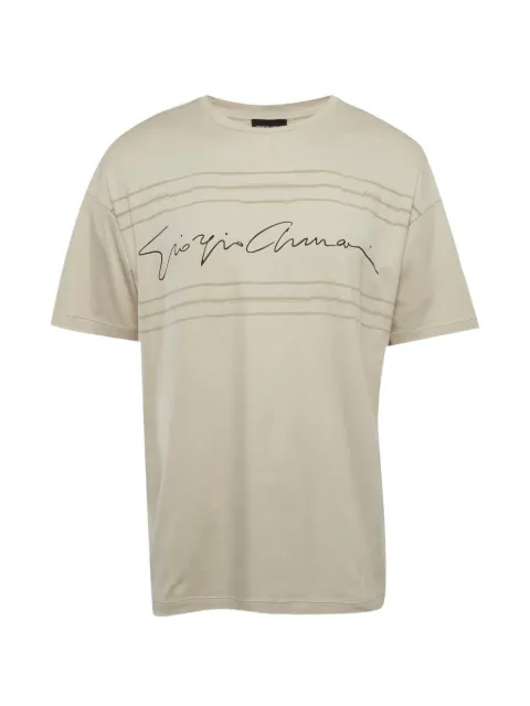 Giorgio Armani Pre-Owned logo-print T-shirt