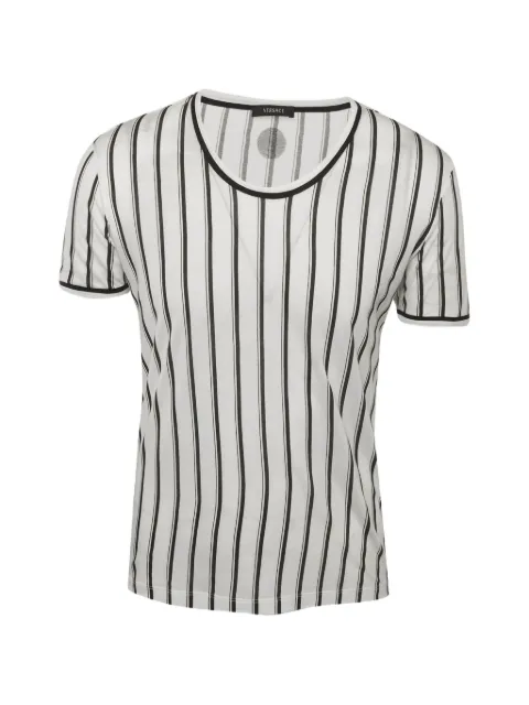 Versace Pre-Owned striped crew-neck T-shirt