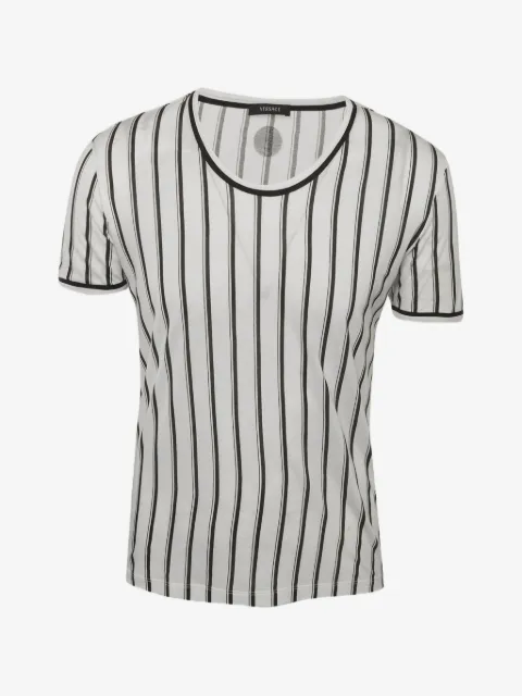 Versace Pre-Owned striped crew-neck T-shirt