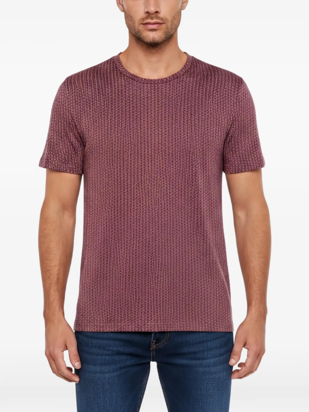 Giorgio Armani Pre-Owned crew-neck knit T-shirt - Rosso