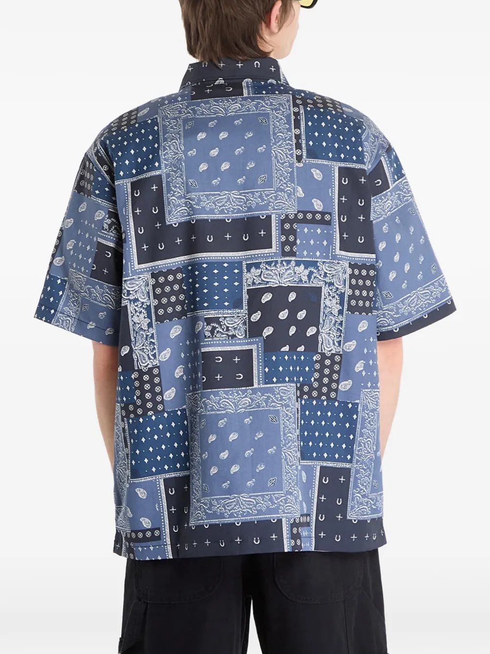 DICKIES Glandorf overhemd met paisley-print Blauw