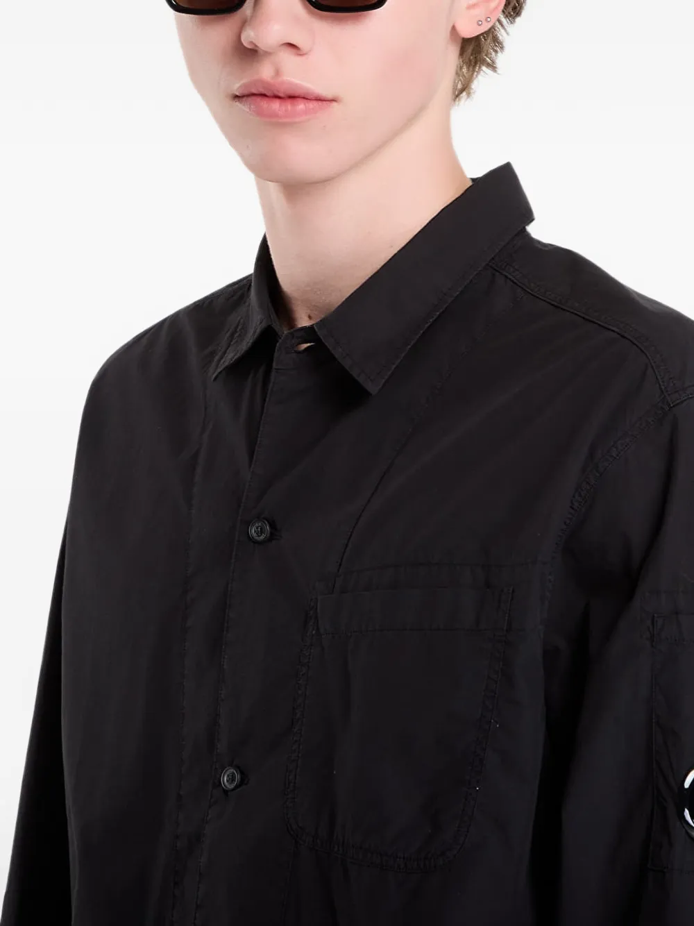 C.P. Company Lens-details shirtjack Zwart