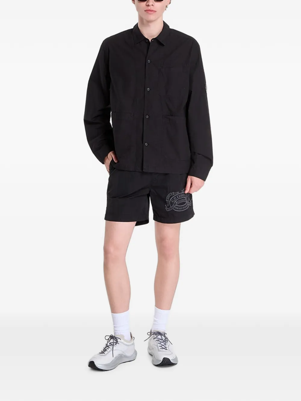 C.P. Company Lens-details shirtjack Zwart