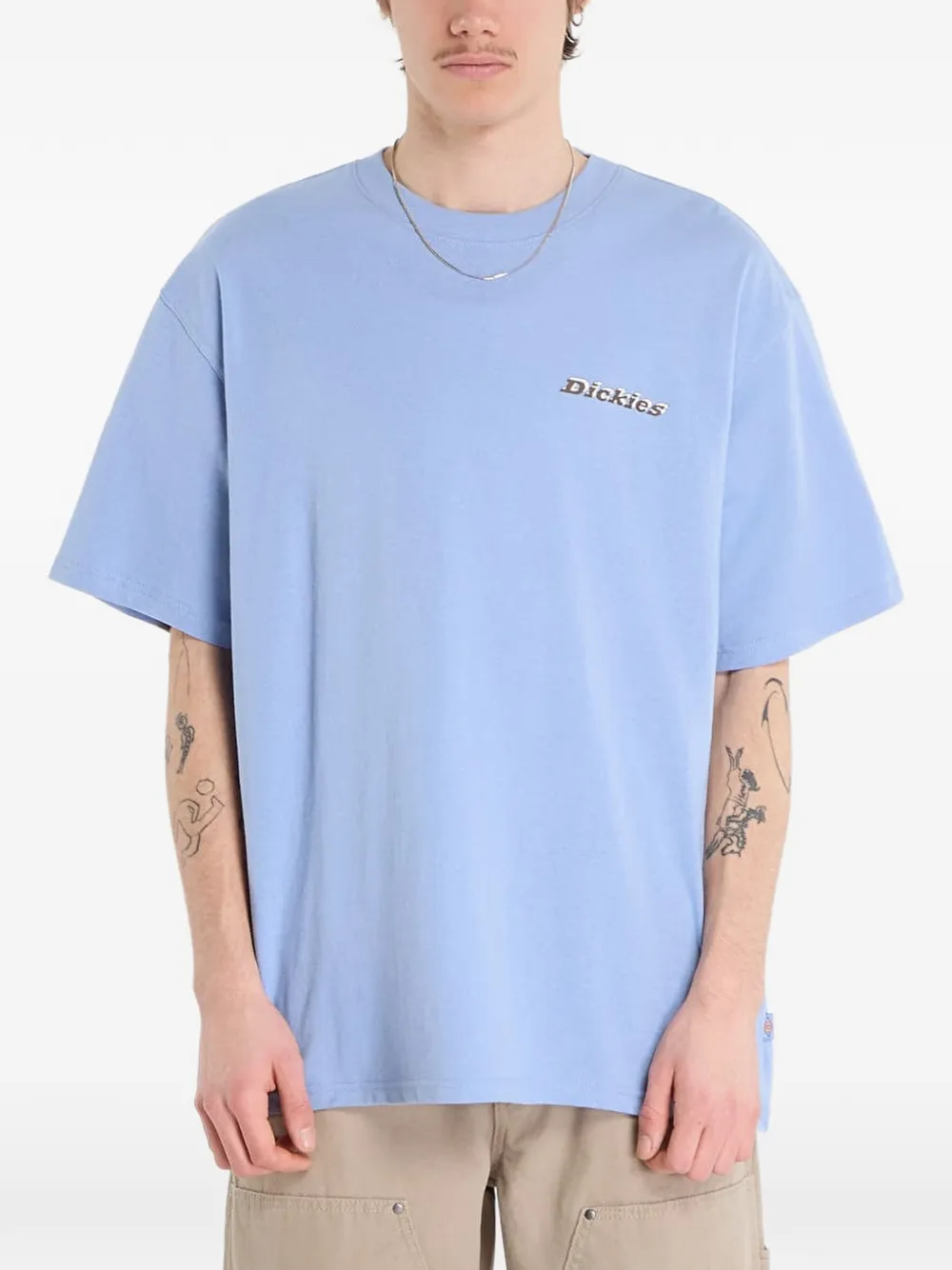 DICKIES T-shirt Thornville Ss con logo - Blu