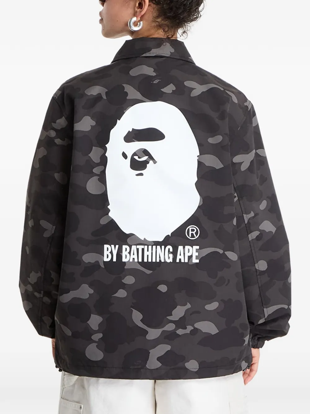 A BATHING APE Color Camo bomberjack Zwart