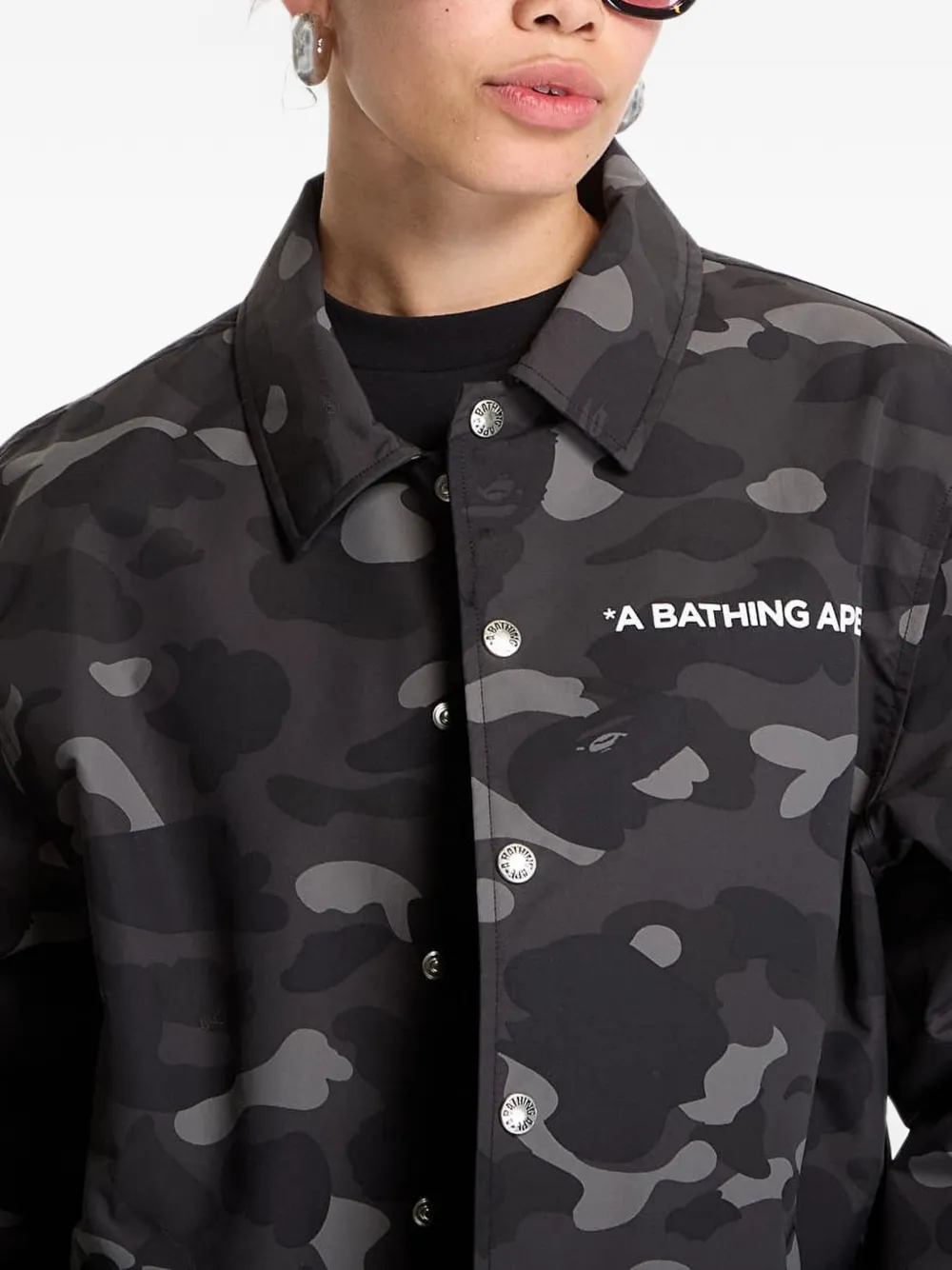 A BATHING APE® Colour Camo ボンバージャケット | ブラック | FARFETCH JP