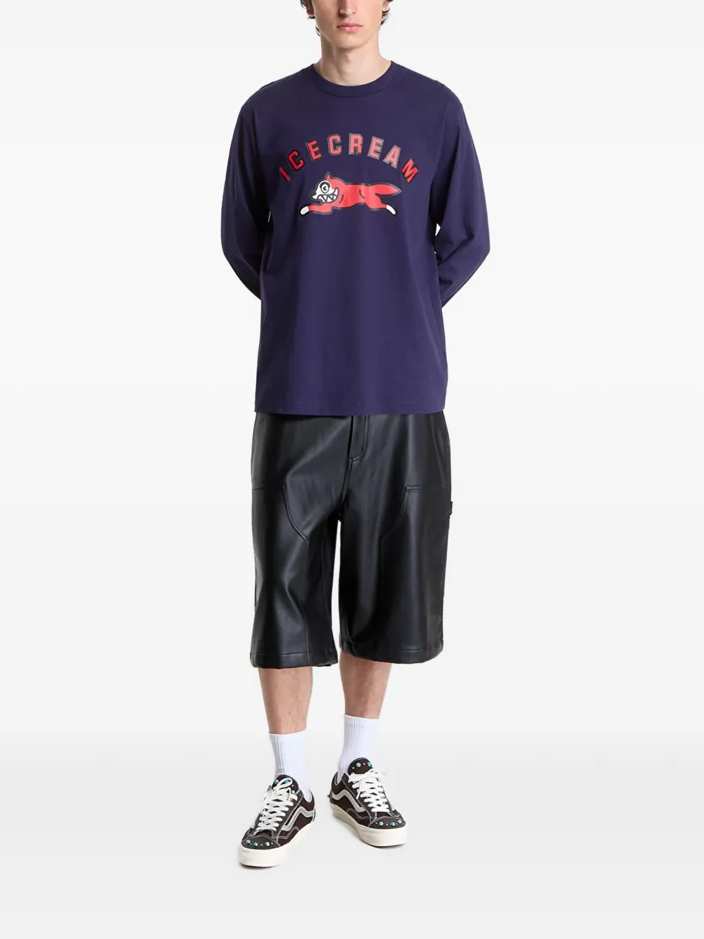 Billionaire Boys Club Ice Cream Running Dog T-shirt Blauw