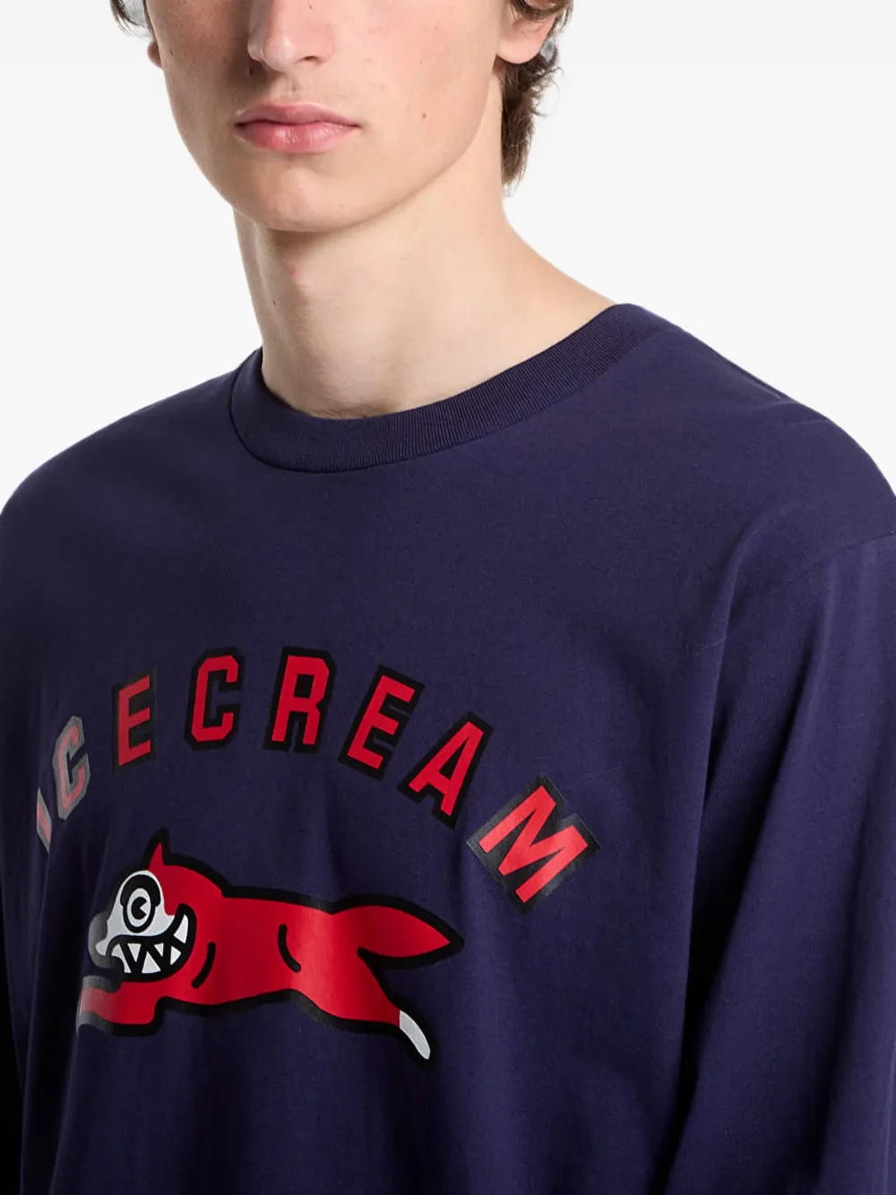 Billionaire Boys Club Ice Cream Running Dog T-shirt Blauw