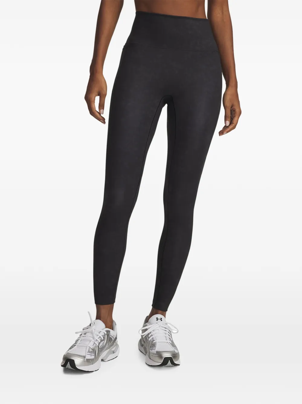 Under Armour Meridian suede-effect leggings - Black