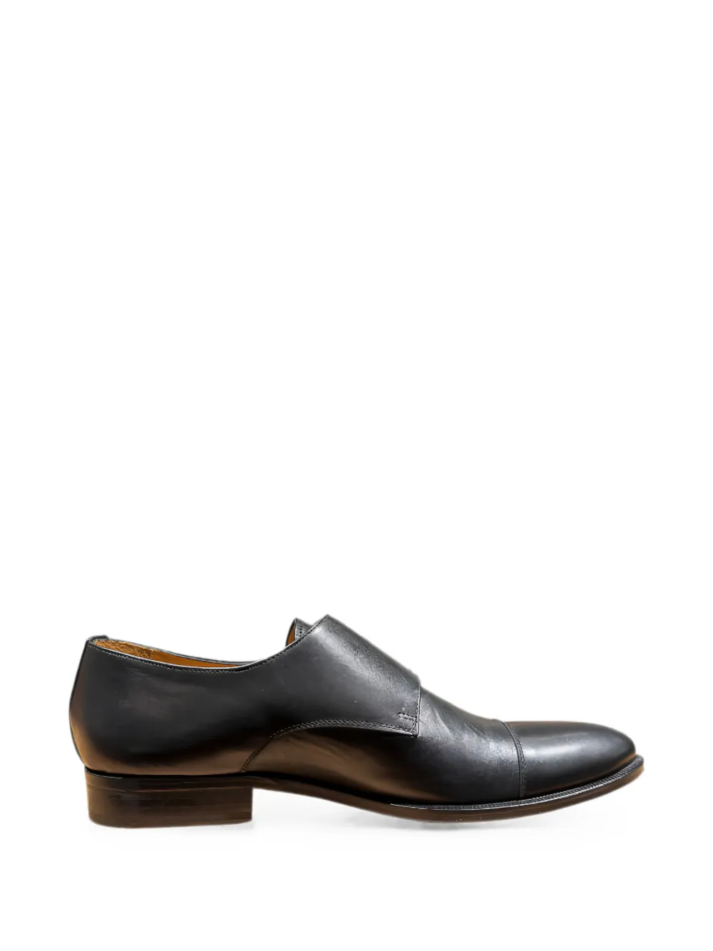 Pertini leather monk shoes Zwart