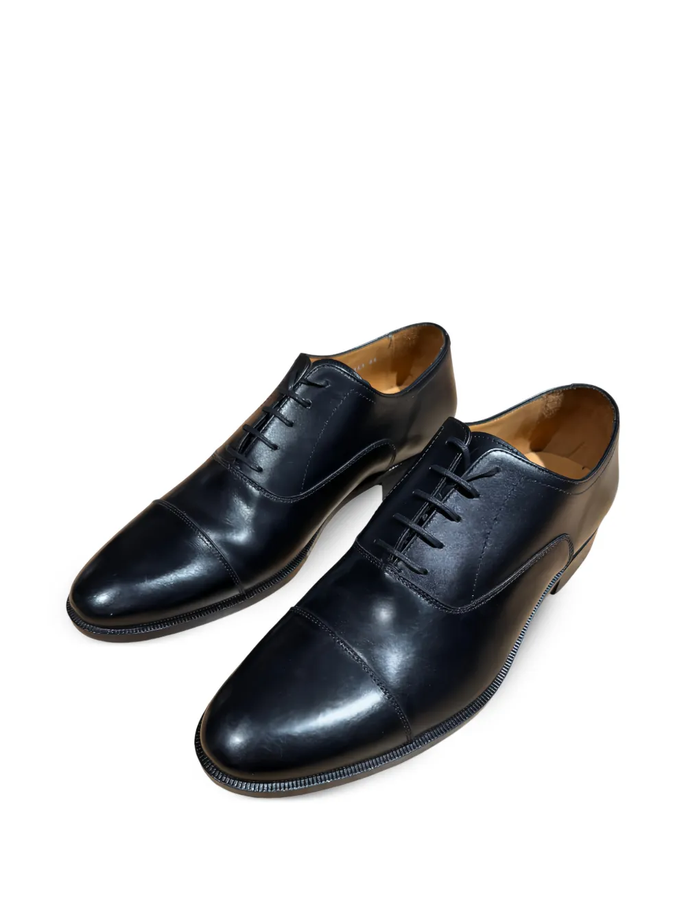Pertini Leren derby schoenen Zwart
