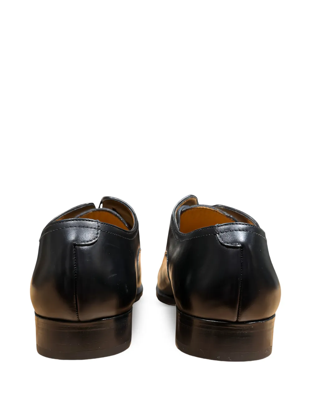 Pertini Leren derby schoenen Zwart
