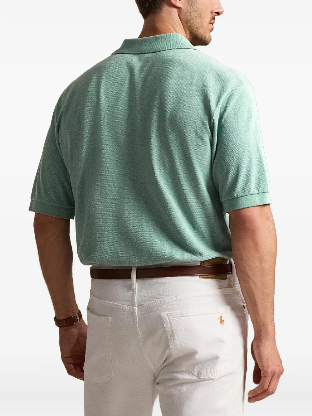 Polo Ralph Lauren Iconic Mesh Pony poloshirt Groen